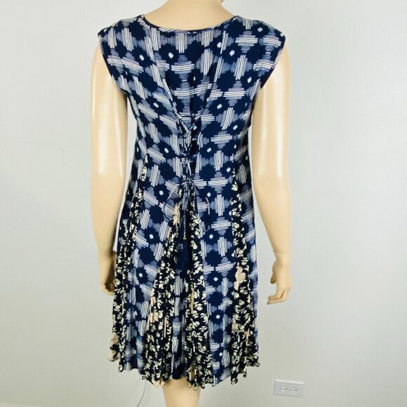 Anthropologie Maeve Floral Abstract Women's XS Indiga Swing Dress - Picture 8 of 11